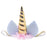 Fashion Baby Girls Glitter Unicorn Horn Headband Children Chiffon Flower Unicorn Headband Kids Birthday Party Supplies