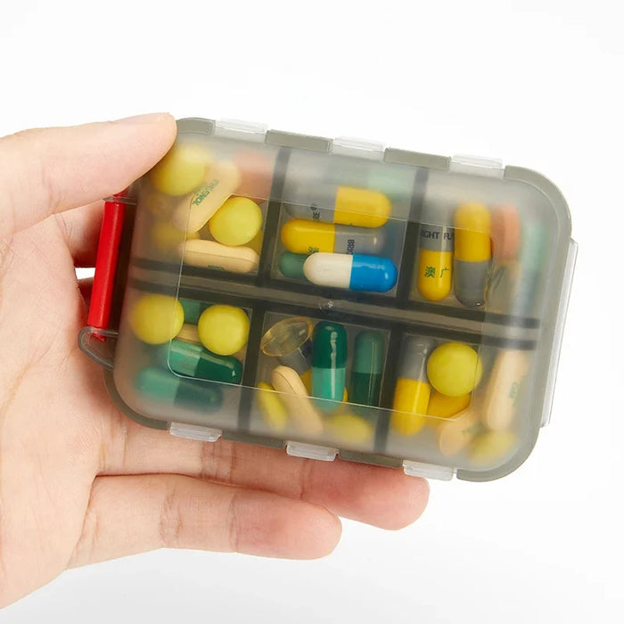 12 Grids Weekly Medicine Pill Box Pills Dispenser Organizer Tablet Pillbox Case Container Portable Drug Divider Drug Box