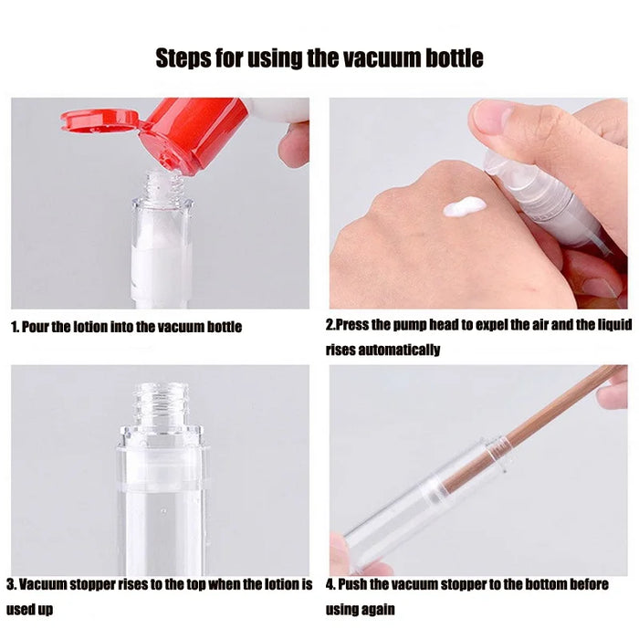 5ml 10ml 15ml 5/10/20/30/50Pcs Vacuum Lotion Spray Bottle Essence Cosmetic Dispensing Bottles Perfume Empty Sub-Bottling Travel