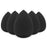 Makeup Sponge Set, 5 Pcs Black Foundation Blending Beauty Sponge, Flawless for Liquid, Cream, and Powder, Latex Free