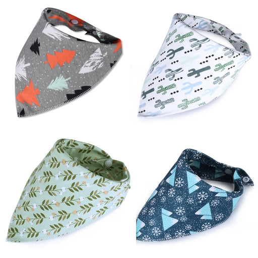 Cotton Baby Bibs Bandana Feeding Brup Cloth for Infant Newborns Saliva Towel Scarf Kids Toddler Baby Care Boys Girls Stuff Bib