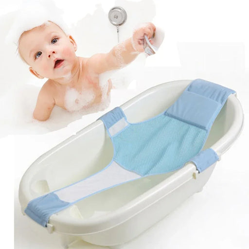 Baby Care Adjustable Infant Shower Bathtub Newborn Baby Bath Net Kids Safety Security Seat Support Toddler Bathing Cradle Bed