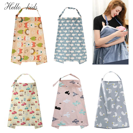 Breathable Baby Feeding Nursing Covers Mum Breastfeeding Nursing Poncho Cover Up Adjustable Privacy Apron Outdoors Nursing Cloth