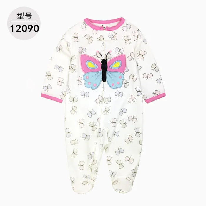 Newborn Baby Girl Rompers Clothing 2022 Spring Cartoon  Baby Clothes One Piece Pajamas Cotton Newborn Jumpsuit