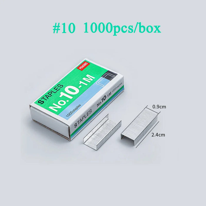 5000 PCS/5box Silver Staples Office Stationery Staple No.10  Binding Supplies Normal Staples Metal Tapetool Wholesale