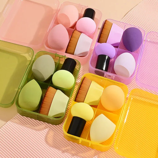 4/5/8/10Pcs Pro Foundation Magic Brushes Cosmetic Puff Set Soft Sponge Powder Makeup Tool Dry Wet Usable Cushion Puffs