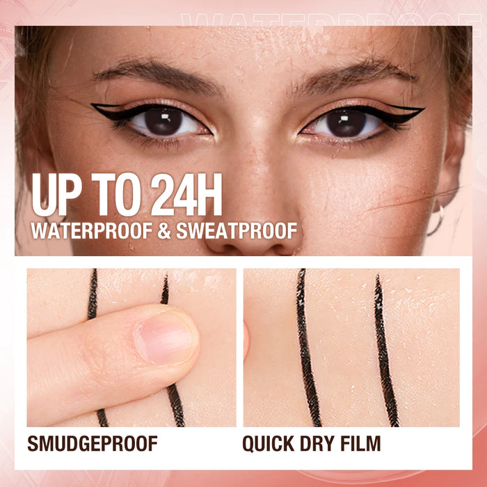 O.TWO.O Black Liquid Eyeliner Pen Eyeliner Waterproof Long-lasting Make Up Eye Liner Easy to Wear Eyes Makeup Cosmetics Tools