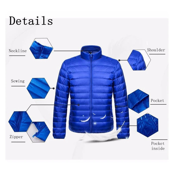 NewBang Brand Winter Men's Down Jacket Ultra Light Down Jacket Men Windbreaker Feather Jacket Man Lightweight Portable Warm Coat