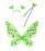 Girls Tiana Princess Accessories Tinker Bell Head Band Crown Wand Gloves Necklace Bracelet Earrings Wing Sets For Kids Party