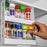 Kitchen Cabinet Organizer Storage Rack  Spice Organizer Rack Multi-Function Rotating Storage Shelf Slide  Kitchen Accessories