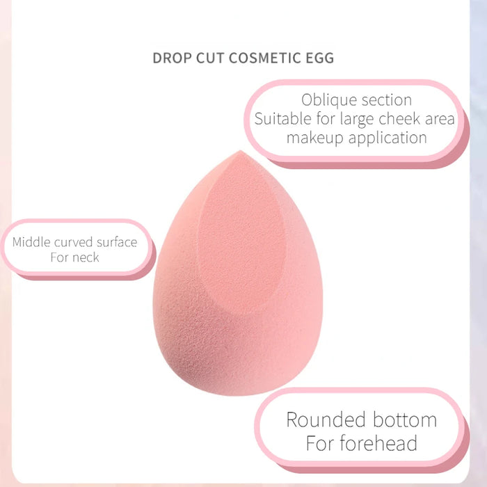 4pcs Cosmetic Puff Set Beauty Egg Blender Smooth Makeup Sponge Powder Liquid Foundation Concealer Cream Women Face Make Up Tool