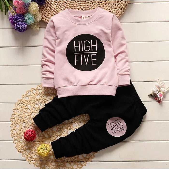 2021 Spring/Autumn Baby Set Velvet Rabbit Cartoon Print Hoodie+ Pant  Long Sleeve Velour Baby Clothing Sets