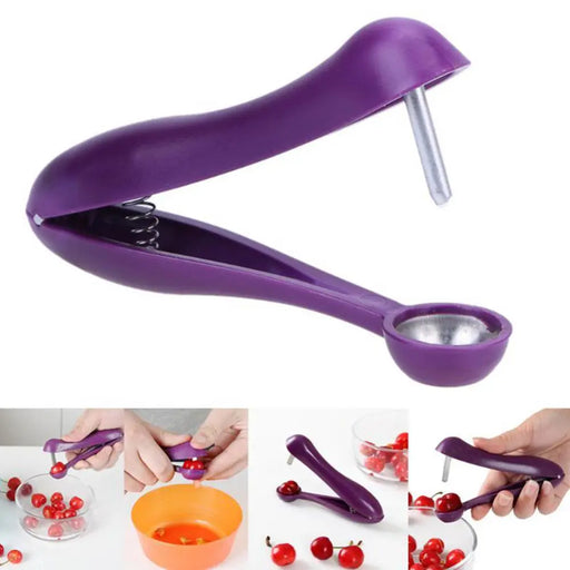 New Kitchen Cherry Pitter Easy Fruit Core Seed Remover Cherry Tools Fruit Corer Kitchen Gadgets Accessories Kitchen Fruits Tools