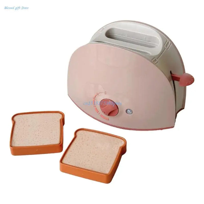 Electric Kitchen Appliance Toy for Girls with Sound & Light Simulation Coffee Maker/Toaster Kitchen Toy Motor Skill Toy