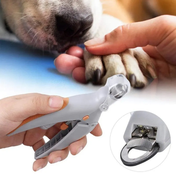 Pet Nail Clipper LED Light-emitting Magnifiable Dog Cat Special Nail Clipper Multi-function Nail Trimmer Pet Grooming Supplies