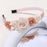 1PC Cute Hairband Kids Princess Headwear Boutique Triple Satin Flowers with Zircon Hair Accessories Head Hoop for Girls Headband