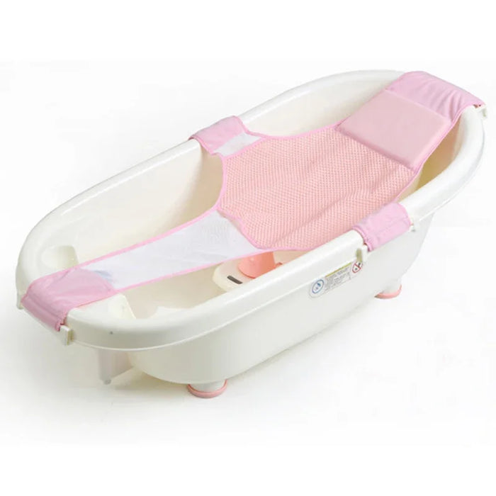 Baby Care Adjustable Infant Shower Bathtub Newborn Baby Bath Net Kids Safety Security Seat Support Toddler Bathing Cradle Bed