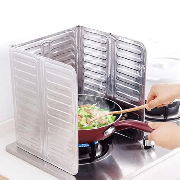 Greaseproof Panel Windproof Barbecue Anti-Scald Protection Screen Aluminium Foil Splashback Kitchen Tool Accessories