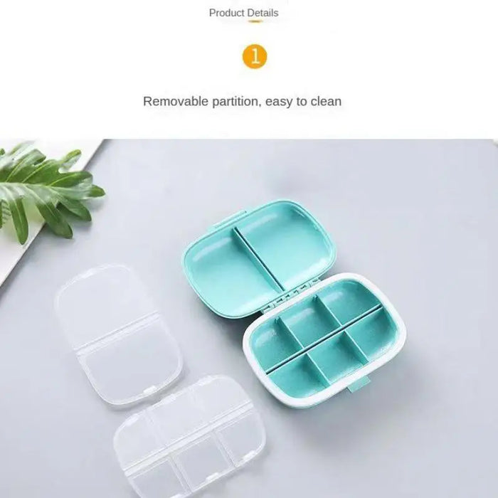 Mini Portable Pills Organizer Case 3 Grids PillBox Tablet Storage Container Weekly Medicine Pill's Box Pill Case Drug Dispense