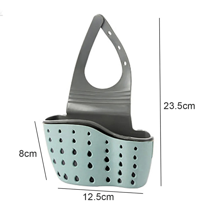 Home Storage Drain Basket Kitchen Sink Holder Adjustable Soap Sponge Shlf Hanging Drain Basket Bag Kitchen Accessories