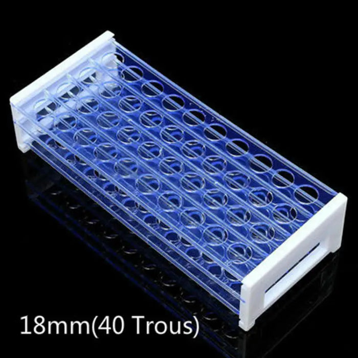 Holder 13/16/18mm School Supply Lab Equipment Test tube rack,Plastic 40 or 50 Holes Clear Centrifugal Test Tube Test Tubing Rack