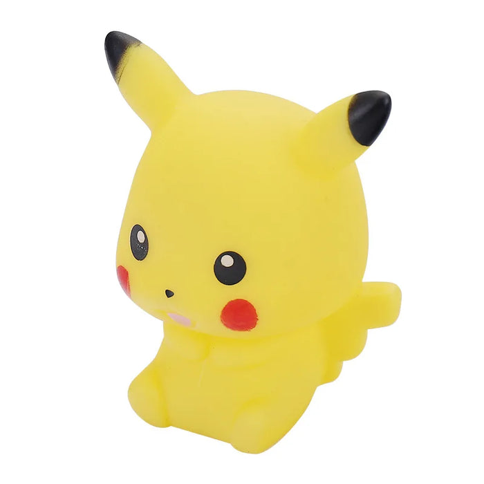 Pokemon Anime Pikachu Bulbasaur Charmander Squirtle Eevee Snorlax Cartoon Figures Vocal Bath Toy for Kids Baby Bathroom Toys