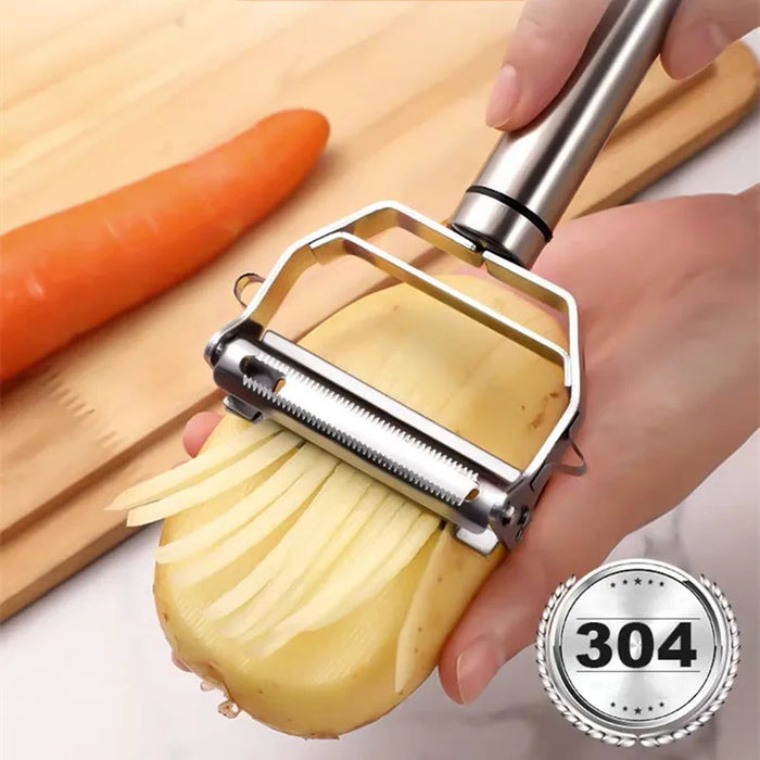 Stainless Steel Multi-function Peeler Slicer Vegetable Fruit Potato Cucumber Grater Portable Sharp Kitchen Accessories Tool