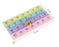 1PC 4 Row 28 Squares Weekly 7 Days Tablet Pill Box Holder Medicine Storage Organizer Container Case