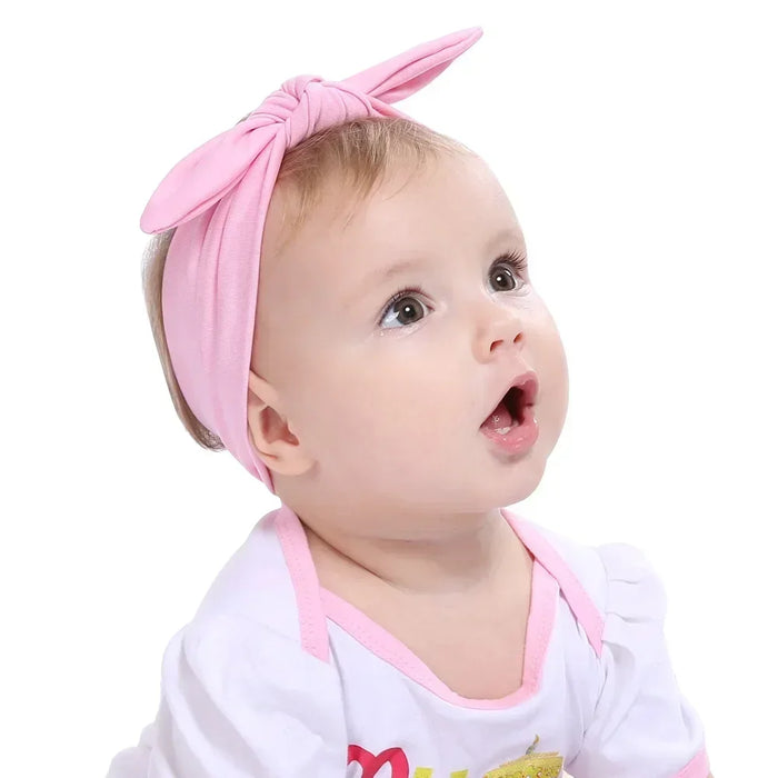 New Infant Headband Knot Tie Headwrap Cute Kids Hairband Turban Stretchy Baby Girls Hair Accessories Photo Prop Birthday Gifts