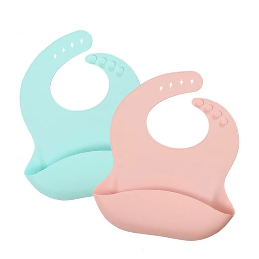 Silicone Bibs For Kids Newborn Baby Feeding Tableware Waterproff Baby Bibs For Toddler Breakfast Feedings