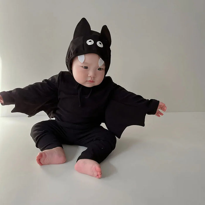 MILANCEL Halloween Clothes Baby Clothing Set  Bat Shirt And Pants With Hat 3 Pcs Suit