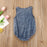 Baby Summer Clothing Denim Rompers Toddler Newborn Baby Boys Girls Sleeveless Button Pocket Rompers Jumpsuits Casual Outfits