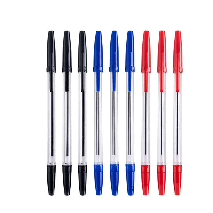 1mm Ballpoint Pen Ball Point Pens Kids School Office Supplies Longlasting 3Colors 5/10PCS