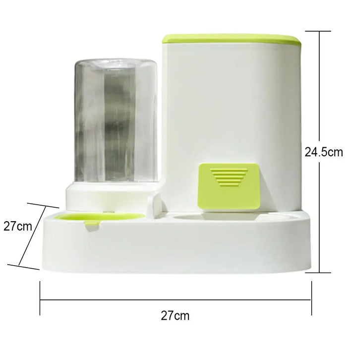 2-in-1 Pet Automatic Feeder Dog Cat Drinking Fountain Water Dispenser Food Bowl Pet Supplies For Dogs Cats