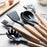 12Pcs Wooden Handle Silicone Kitchen Utensils