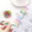 50pcs/box Rainbow Colored Paper Clip Metal Clips Memo Clip Bookmarks Stationery Office Accessories School Supplies