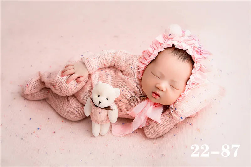 Newborn Photography Props  Newborn  Boy Girl Romper Hat Baby Romper Bodysuits Outfit  Photography  Props Clothing