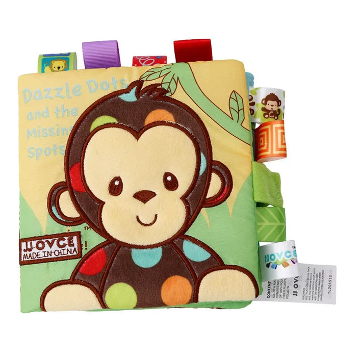 Kids Cloth Books Animal Style Monkey Owl Dog Newborn Baby Toys Learning Educational Cute Infant Baby Fabric Book Ratteles игрушк