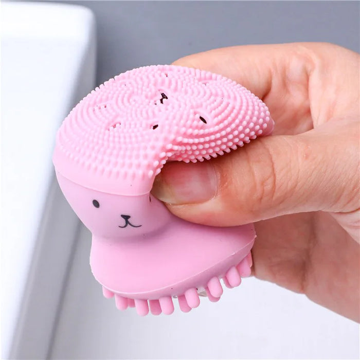 Pink Octopus Facial Cleansing Brush