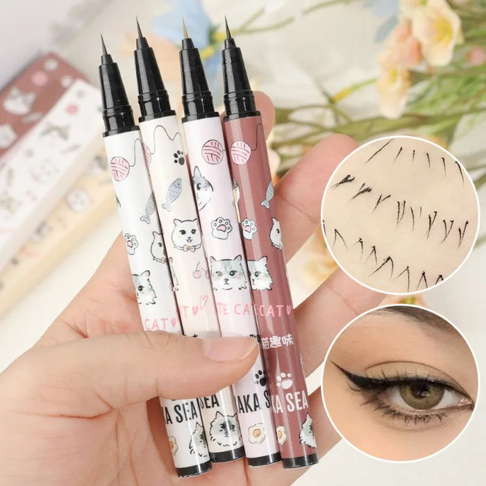 Ultra-thin Matte Liquid Eyeliner Waterproof Lasting Smooth Quickily Drying Eyeliner Lower Eyelash Pencil Eyes Makeup Cosmetics