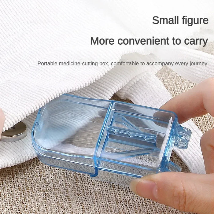 1pcs Portable Pill Cutter Splitter Divide Medicine Storage Tablet Splitters Cut Slicer Home Pill Cases Dispenser Pill Box