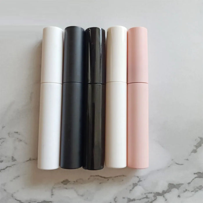 10ml Matte Black/White/Pink Mascara Tubes Empty Lip Gloss Bottle White Eyeliner Container Cosmetic Packaging