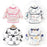 Baby Bandana Bibs Cute Colorful Cartoon Bibs Waterproof Infant Eating Children Drawing Long Sleeve Apron Baby Self Feeding Bib