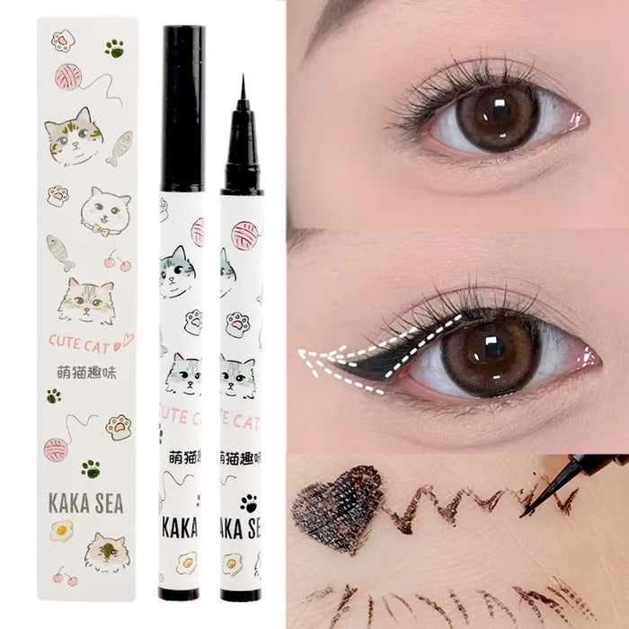 Ultra-thin Matte Liquid Eyeliner Waterproof Lasting Smooth Quickily Drying Eyeliner Lower Eyelash Pencil Eyes Makeup Cosmetics