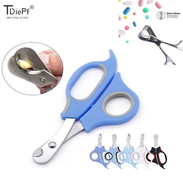 Stainless Steel Creative Scissor PillCutter Portable Pill Divider Practical Medicine Splitter For Home Travel Children Dispenser