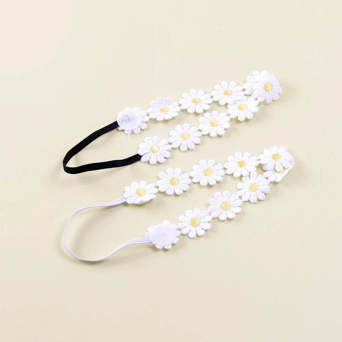 2pcs/lot Little Daisy Flower Newborn Infant Headband Elastic Sunflower Baby Kids Girls Hair Accessories Photography Props Gifts