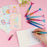 Fashion 8 Pcs Mermaid Tail Liquid-Ink Cute Gel Pens 0.5mm School Student Stationery Office Supplies Accessories