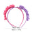 1PC Cute Hairband Kids Princess Headwear Boutique Triple Satin Flowers with Zircon Hair Accessories Head Hoop for Girls Headband