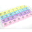 1PC 4 Row 28 Squares Weekly 7 Days Tablet Pill Box Holder Medicine Storage Organizer Container Case