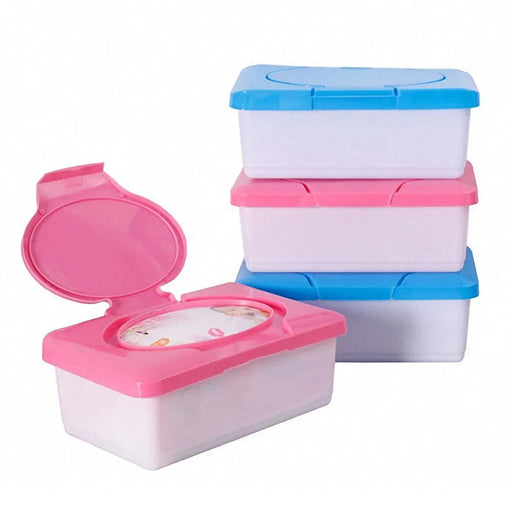 Dry Wet Tissue Box Baby Wipes Storage Case Napkin Dispenser Plastic Paper Container Tissue Holder Baby Care Stroller Accessaries